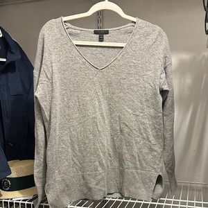 J. Crew Gray V-Neck Sweater